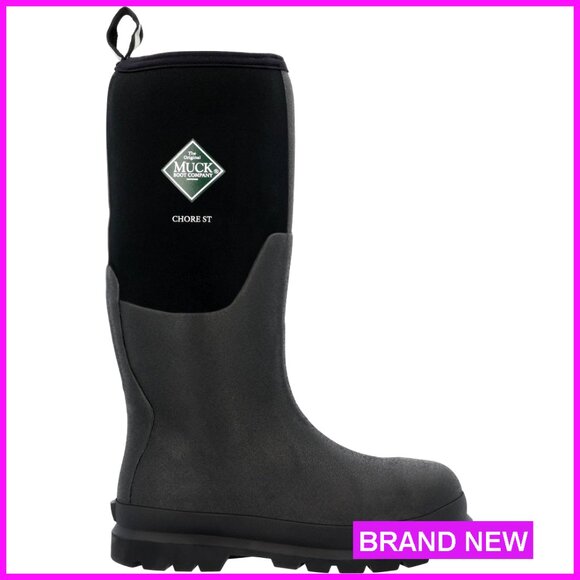 Steel Toe Rubber Work Boots Waterproof Neoprene Comfortable Durable Safety